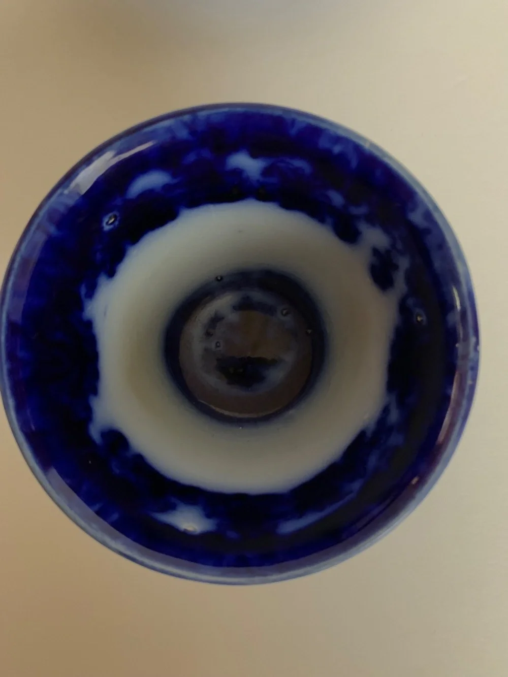 Antique Podmore Walker Blue & White Porcelain Tea Cup & Saucer – Temple Scene